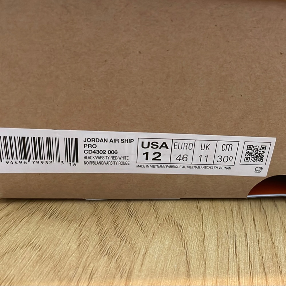 Nike Jordan Air Ship Pro Bred “Banned” - Picture 7 of 7